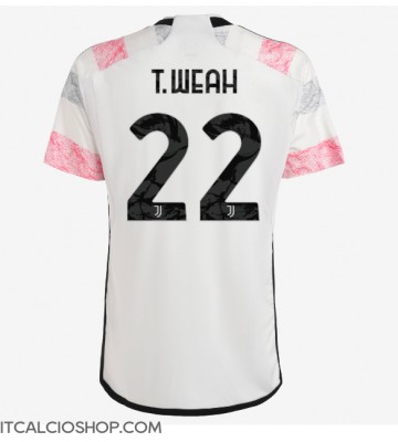 Juventus Timothy Weah #22 Seconda Maglia 2023-24 Manica Corta